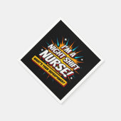 Funny Superpower Night Shift Nurse Aufwertung Serviette (Ecke)