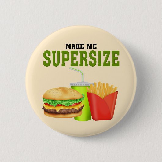 Funny Supersize Button (Vorderseite)