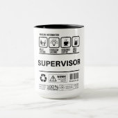 Funny Supervisor-Informationen Tasse (Zentrum)