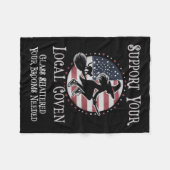 Funny Support Ihre lokale Coven Kamala Reinigung G Fleecedecke (Vorderseite (Horizontal))