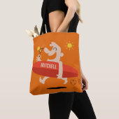 Funny Surfen mit Cocktail individuelle Name Tasche (Von Nahem)