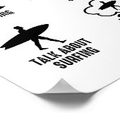 Funny Surfer Dinge, die ich in meiner Freizeit sur Poster (Ecke)