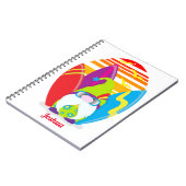 Funny Surfer Gnome Personalisiert Notizblock (Linke Seite)