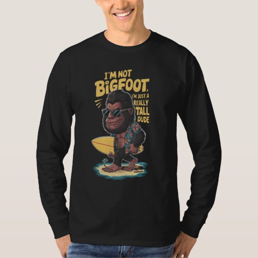 Funny Surffuß T-Shirt (Vorderseite)