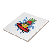 Funny Surfing Ananas Fliese (Seite)