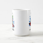 Funny Surfing Ananas Kaffeetasse (Mittel)