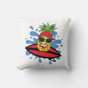 Funny Surfing Ananas Kissen