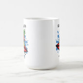 Funny Surfing Ananas Tasse (Mittel)