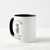 Funny surfing Kawai frog Tasse (Vorderseite Links)