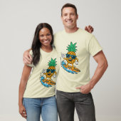Funny Surfing Pineapple T-Shirt Tropical Surf Tee (Unisex)
