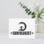 Funny Surfing Postkarte (Stehend Vorderseite)