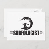 Funny Surfing Postkarte (Vorne/Hinten)
