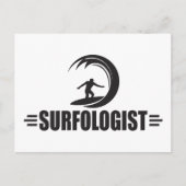 Funny Surfing Postkarte (Vorderseite)