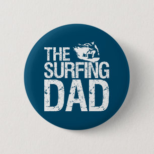 Funny Surfing Vater Surfer Vatertag Button