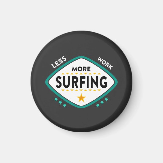 Funny Surfquote Magnet (Vorne)