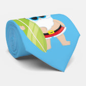 Funny SurfSummer Santa Tropical Krawatte (Gerollt)