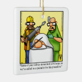 Funny Surgeon Spaß Keramikornament (Rechts)