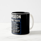 Funny Surgeon Stundenrate Tasse (VorderseiteRechts)