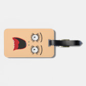 Funny Surpried Gepäckanhänger (Rückseite horizontal)
