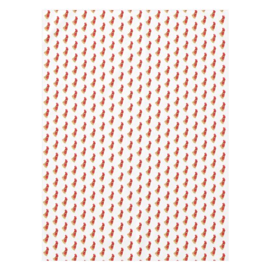 Funny Surprised Curious Rooster Tischdecke (Vorderseite)