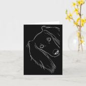 Funny Surprised Dog Saluki  Karte (Gelbe Blume)