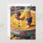 Funny Surreal Ramen Hot Tub Postkarte (Vorne/Hinten)