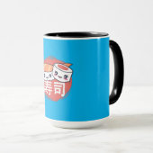 Funny Sushi Cartoon Design Tasse (VorderseiteRechts)