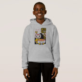 Funny Sushi Karate Fighters Cartoon Design Hoodie (Vorne ganz)