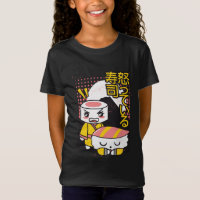 Funny Sushi Karate Fighters Cartoon Design