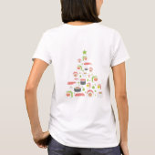 Funny Sushi liebt Weihnachtsbaum hinzufügen Text T-Shirt (Rückseite)