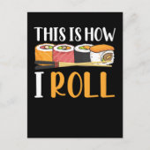 Funny Sushi Maker Witty Japanese Food Maki Postkarte (Vorderseite)