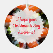 Funny Sushi Pun Personalisierte Weihnachten Ornament Aus Metall (Rückseite)