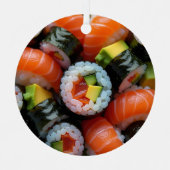 Funny Sushi Pun Personalisierte Weihnachten Ornament Aus Metall (Vorderseite)