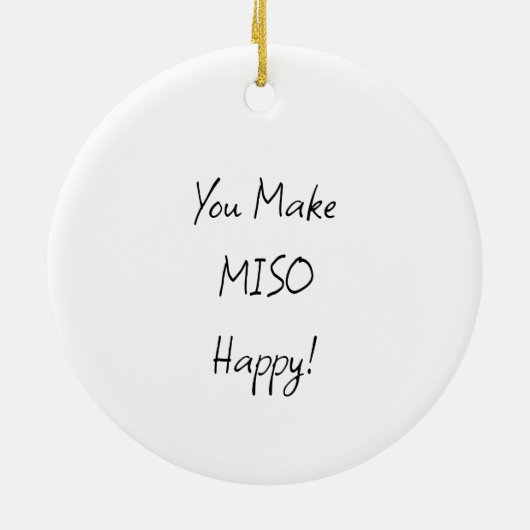 Funny Sushi Pun Weihnachten Keramik Ornament (Hinten)