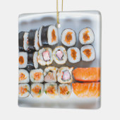 Funny Sushi Pun Weihnachten Keramikornament (Links)