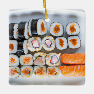 Funny Sushi Pun Weihnachten Keramikornament