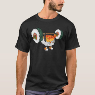 Funny Sushi Weight Hebt japanisches Gymnastikgesch T-Shirt