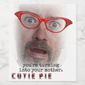 Funny Süsse Pie Wine Labels! Weinetikett (Einzelnes Label)