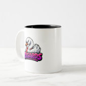 Funny Swan Regards Office Sarcasm Coffee Mug Zweifarbige Tasse (Vorderseite Links)