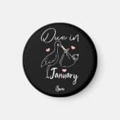 Funny Swan soll im Januar ein Niedliches neues Bab Magnet (Vorne)