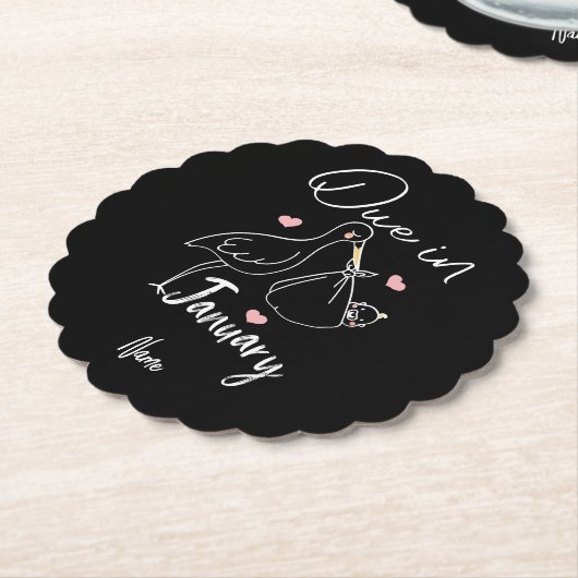 Funny Swan soll im Januar ein Niedliches neues Bab Untersetzer (angewinkelt)