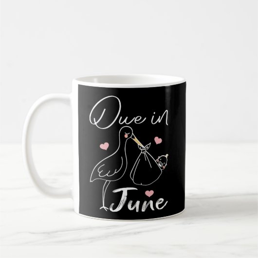Funny Swan soll im Juni ein Niedliches neues Baby  Kaffeetasse (Links)