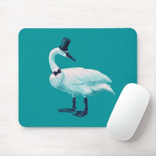 Funny Swan Vogelbeobachtung Mousepad (Mit Mouse)