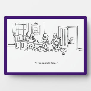 Funny Swat Team Business Plaque Fotoplatte