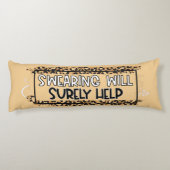 Funny Swearing wird sicherlich helfen, Spaß zu zit Seitenschläferkissen (Rückseite)