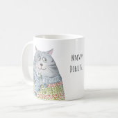 Funny Sweater Cats Eyeing Donuts Kaffeetasse (Vorderseite Links)