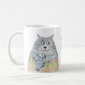 Funny Sweater Cats Eyeing Donuts Kaffeetasse (Links)