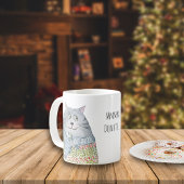 Funny Sweater Cats Eyeing Donuts Kaffeetasse