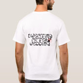 Funny "Sweating After Wedding" Design T-Shirt (Rückseite)