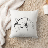 Funny Sweatshirt Cat Lifestyle Spaß Kissen (Decke)